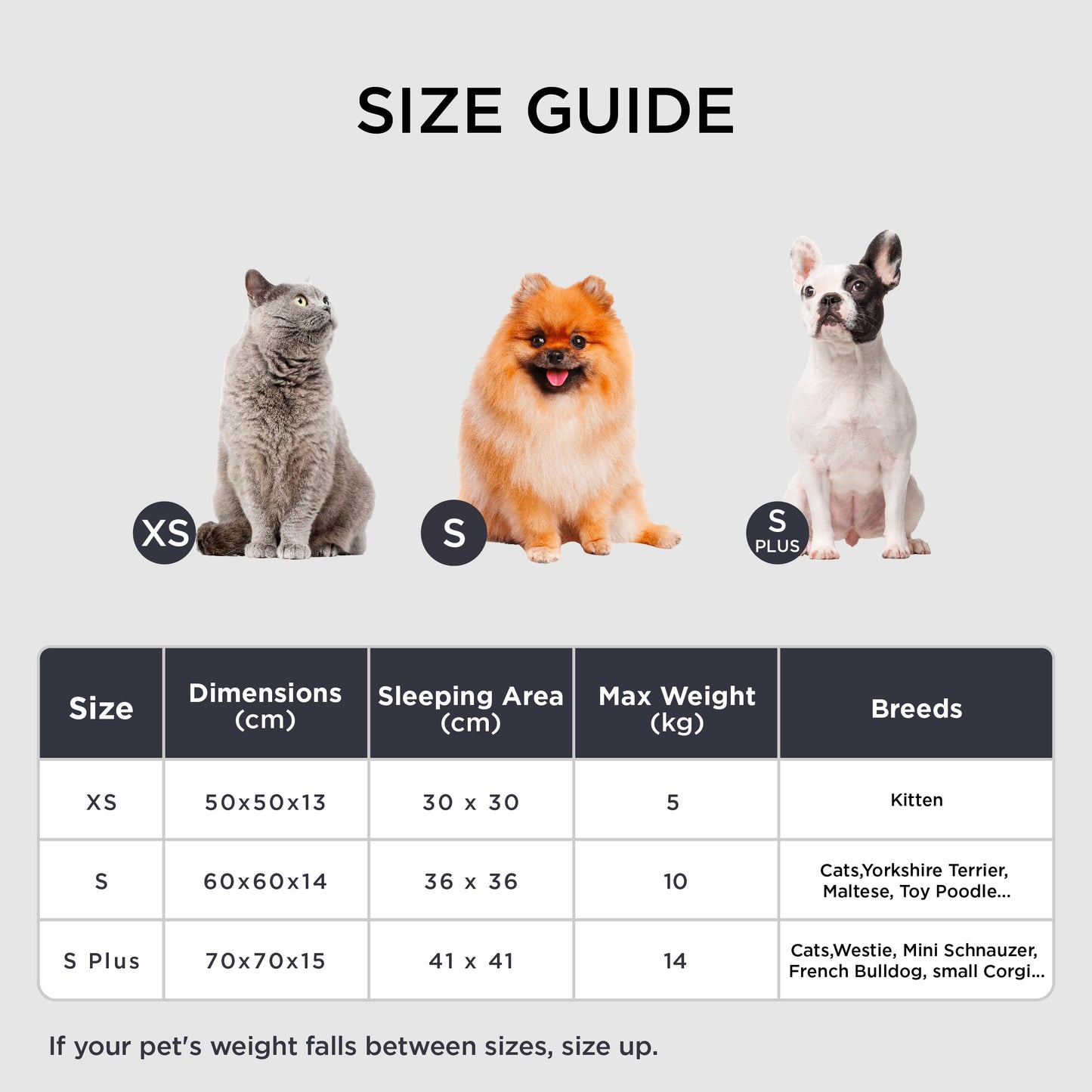 NicPeet Rundes Katzenbett Ø 50 cm – Waschbares Flauschbett für Katzen & kleine Hunde (Kamel)